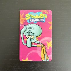 SpongeBob SquarePants Arcade Coin Pusher Card Squidward Tentacles 003 Barcode