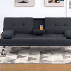 Klick Back Sofa With Fold Down With Cup Holder