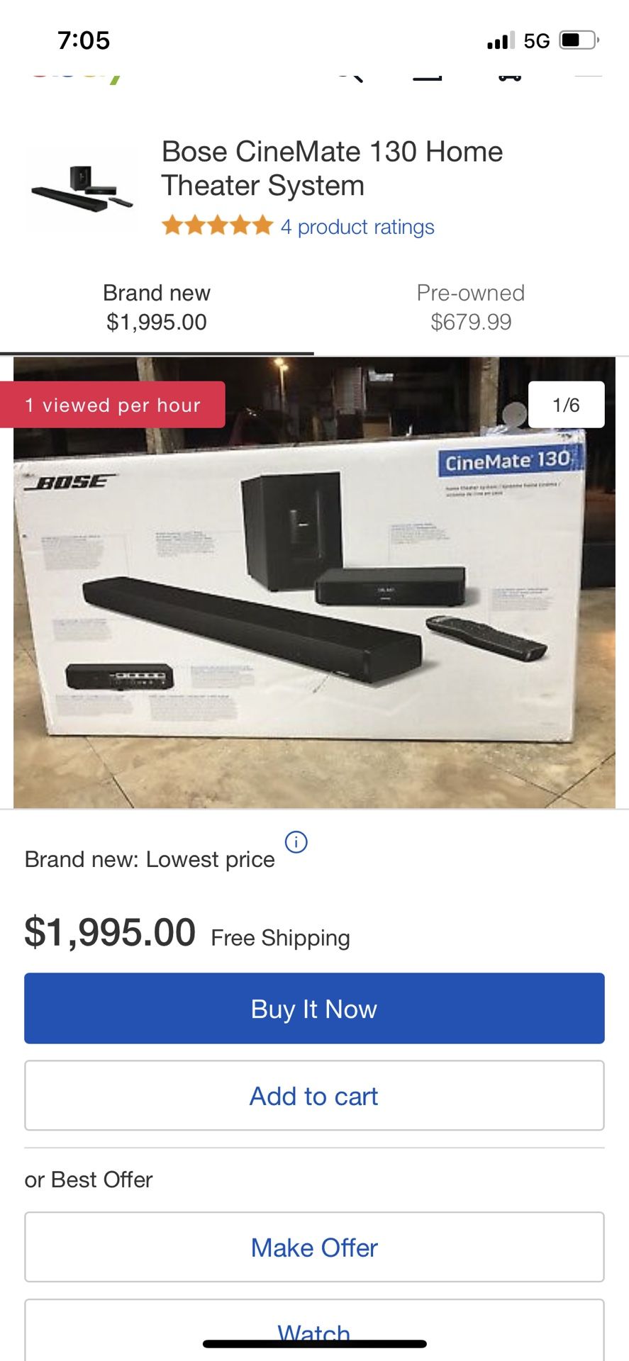 Bose CineMate 130 Home Theater System