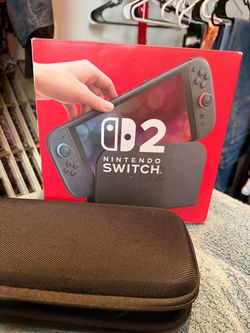 Nintendo switch is. Hardly used. Original box