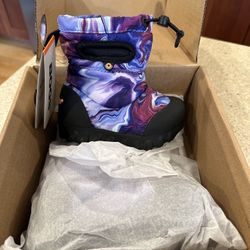 BOGS Unisex-Child Kids B Moc Snow Boot Waterproof Infant Toddler Size 6 BRAND NEW