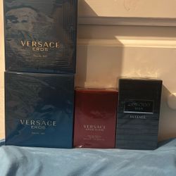 COLONGES Versace Travel Sets ,Versace Eros Flame , Jimmychoo Intense 