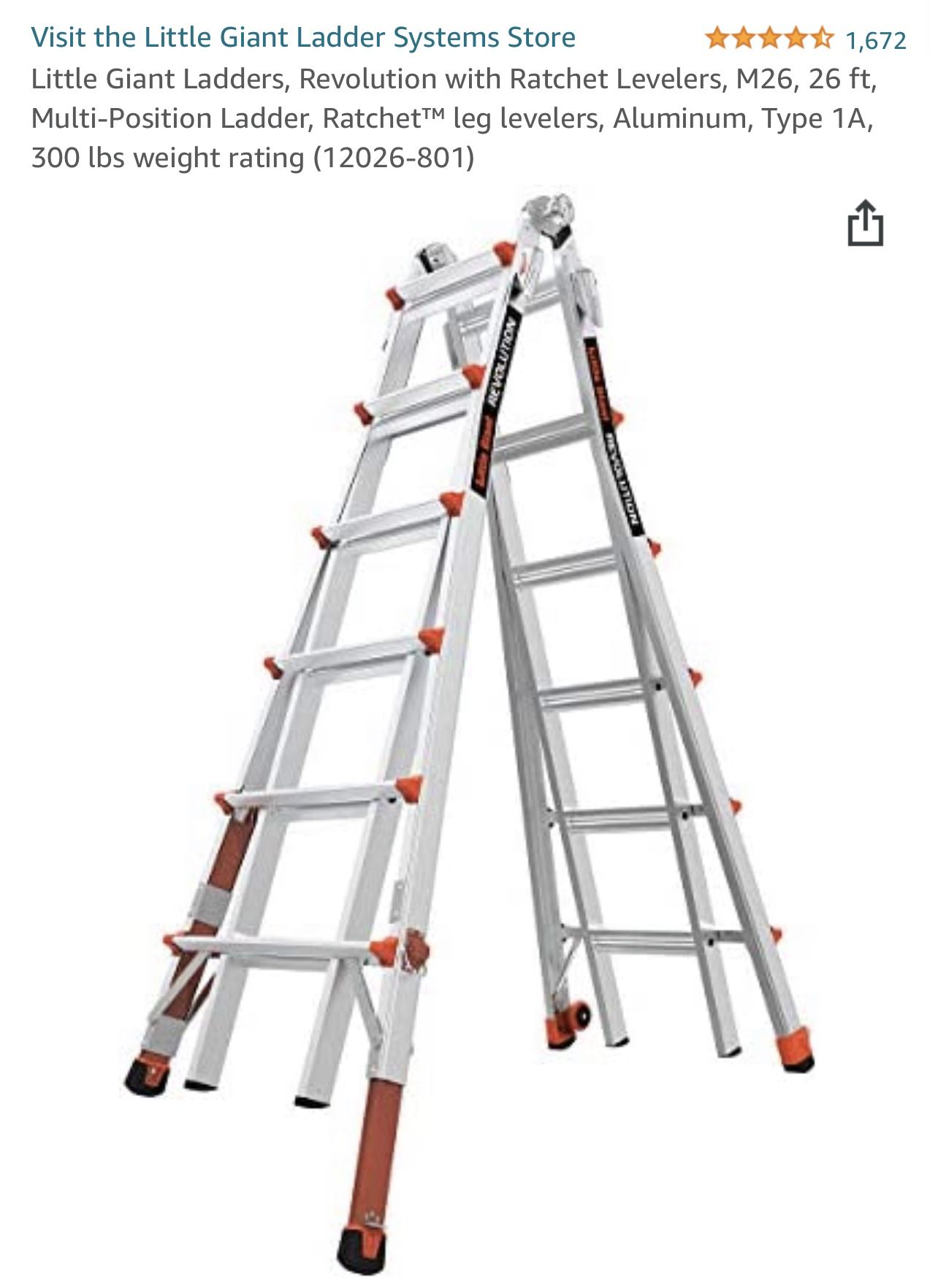 26 Ft Multi Position Ladder 