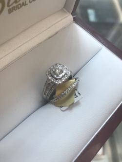 14k diamond women’s ring set, EGL certificate included