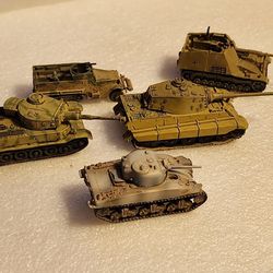 1:144 Scale WWII Model Tanks