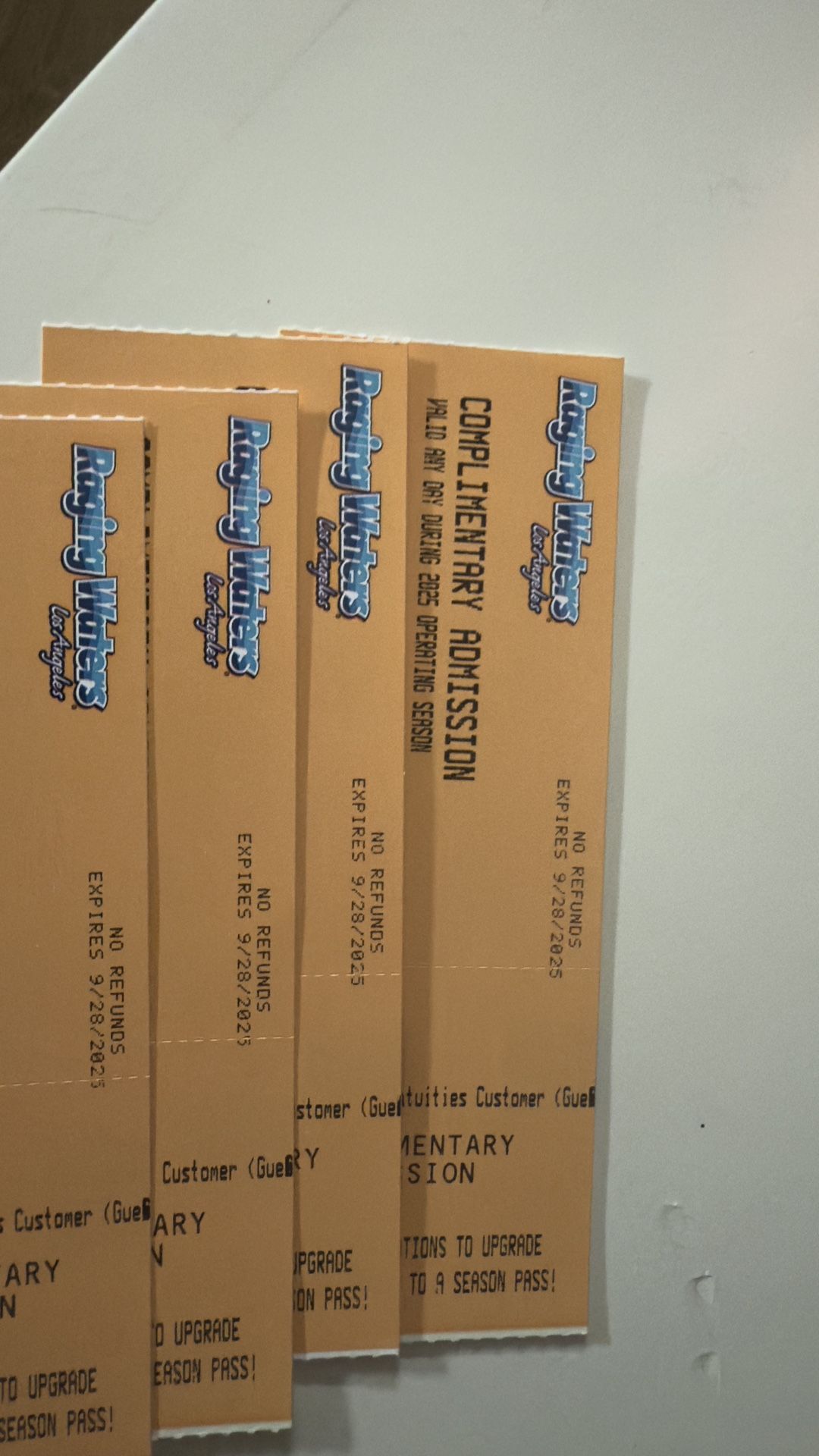 4 Raging Waters Tickets