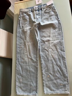 Pistola Los Angeles Star Print Light Wash Denim Jeans