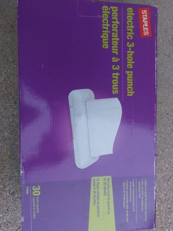 Staples electric 3 hole puncher