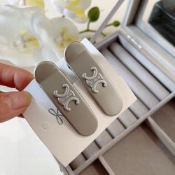 Celine Triomphe Hair Clips