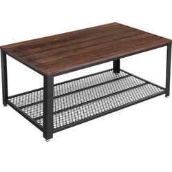 Brown/Black Wood Coffee Table