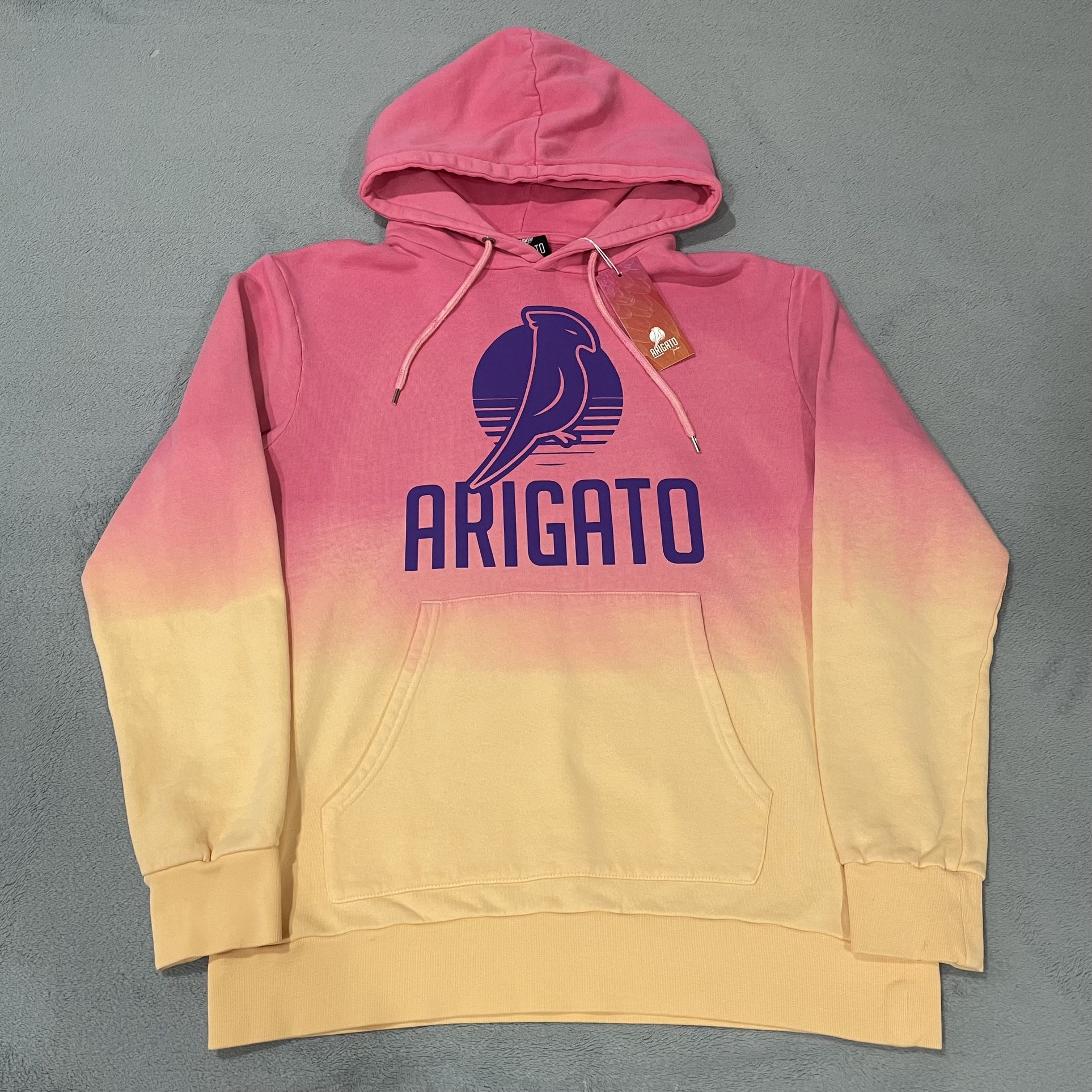 NWT ARIGATO Sunset Hoodie Pullover Sweatshirt Dip Dyed Jaiden Animations Medium