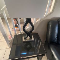 Black Leather L Shape Sofas
