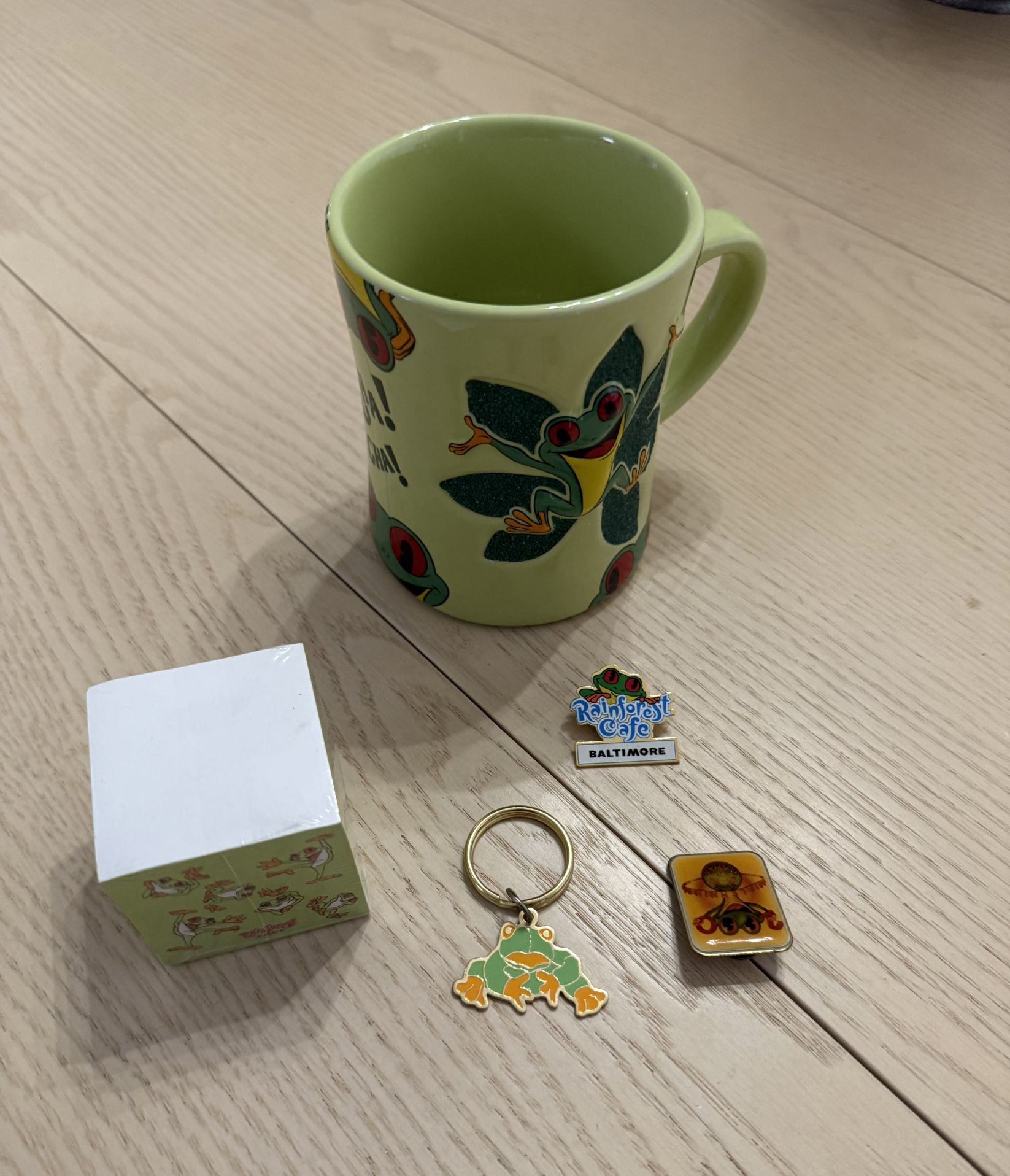 Rainforest Cafe Mug And Assorted Items 