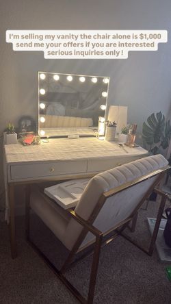 Vanity and Chair