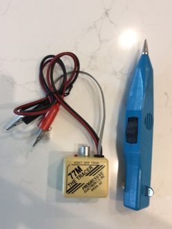 Progressive Electronics 77M Wire Tracers Tele Communication Wire Tester W/Probe (Leviton 49561) Uses 9 Volt Battery