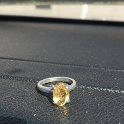 Citrine Women’s 925 Ring