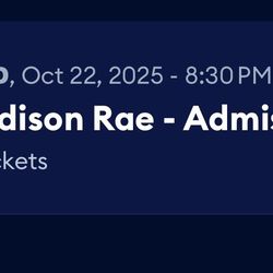Addison Rae Greek Theater 10/22/25