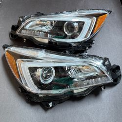 Pair 2015 2016 2017 Subaru Legacy Outback Halogen Headlamps Headlights Assembly Left Right Side 