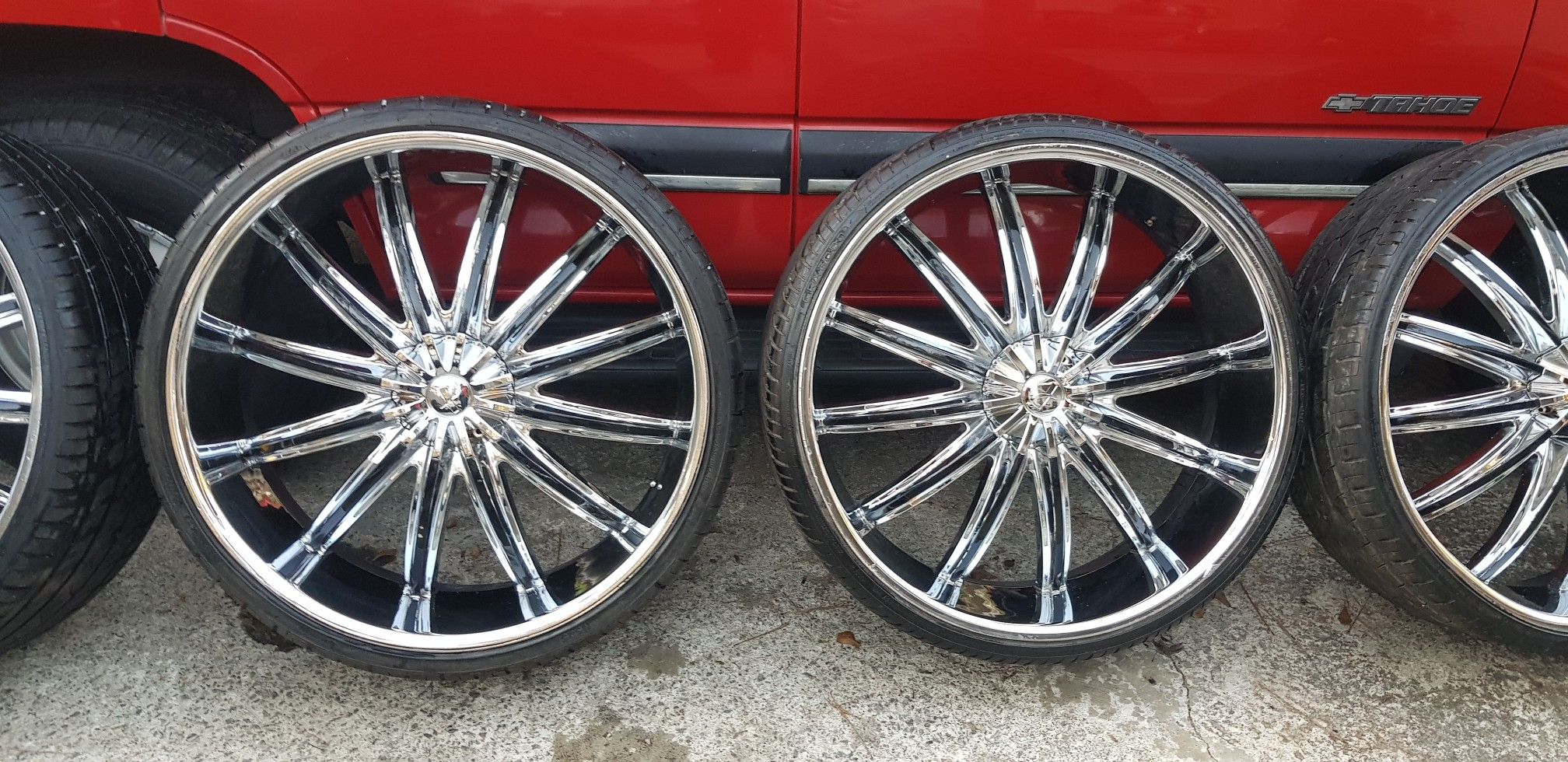 28s 28 inch rims 295/25/28 new tires Universal 5x4.5 & 5x4.75 1950 for