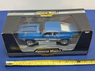 ERTL 39078 American Muscle 1970 Shelby GT500 Blue 1:18 Scale Die Cast Metal Car