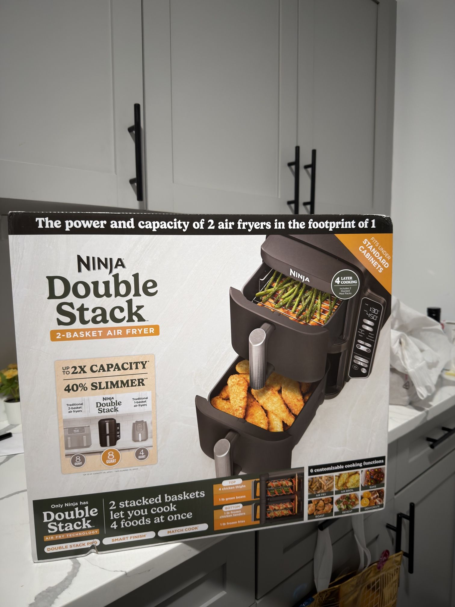 *NEW NINJA DOUBLE STACK AIR FRYER