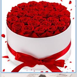 Valentine's Day artificial flower gift box