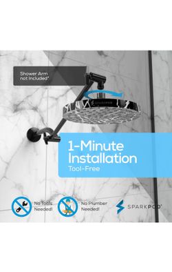 SparkPod Shower Head - High Pressure Rain