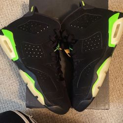 Jordan Electric Green 6s Size 7