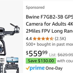 Bwine F7GB2-3B GPS Drones with Camera for Adults 4K,