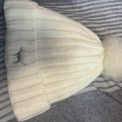 Pink Victorias Secret Pom Pom Hat