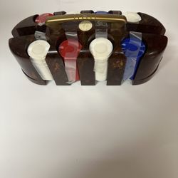 Poker Chips With Case