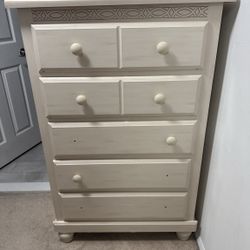 White Bedroom Chest (Water Damage)  