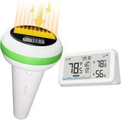 Solar Powered Floating Pool Thermometer