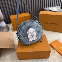 🔥LOUIS VUITTON Petite Boite Chapeau Classic Old Flower Round Cake Bag!