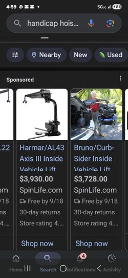 Handicap Scooter Lift