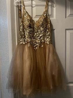 Champagne gold dress