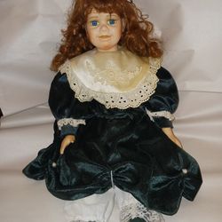 Red Head Porcelain Doll