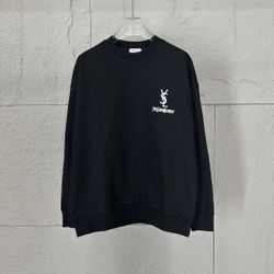 YSL Men’s Black Hoodie 2025 New 