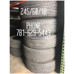 Used Tire For Sale 245/60/18 $220 All Four free Installation and Balancing