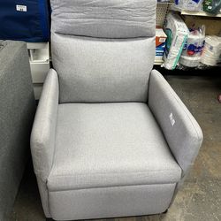 Grey upholstered Recliner