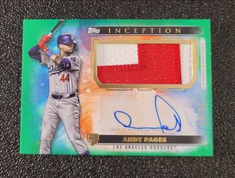 #/99 Auto Rc Patch Andy Pages 2024 Topps Inception Rookie Dodgers RPA All Star💙