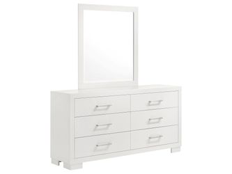 Jessica Snow White Dresser and Mirror