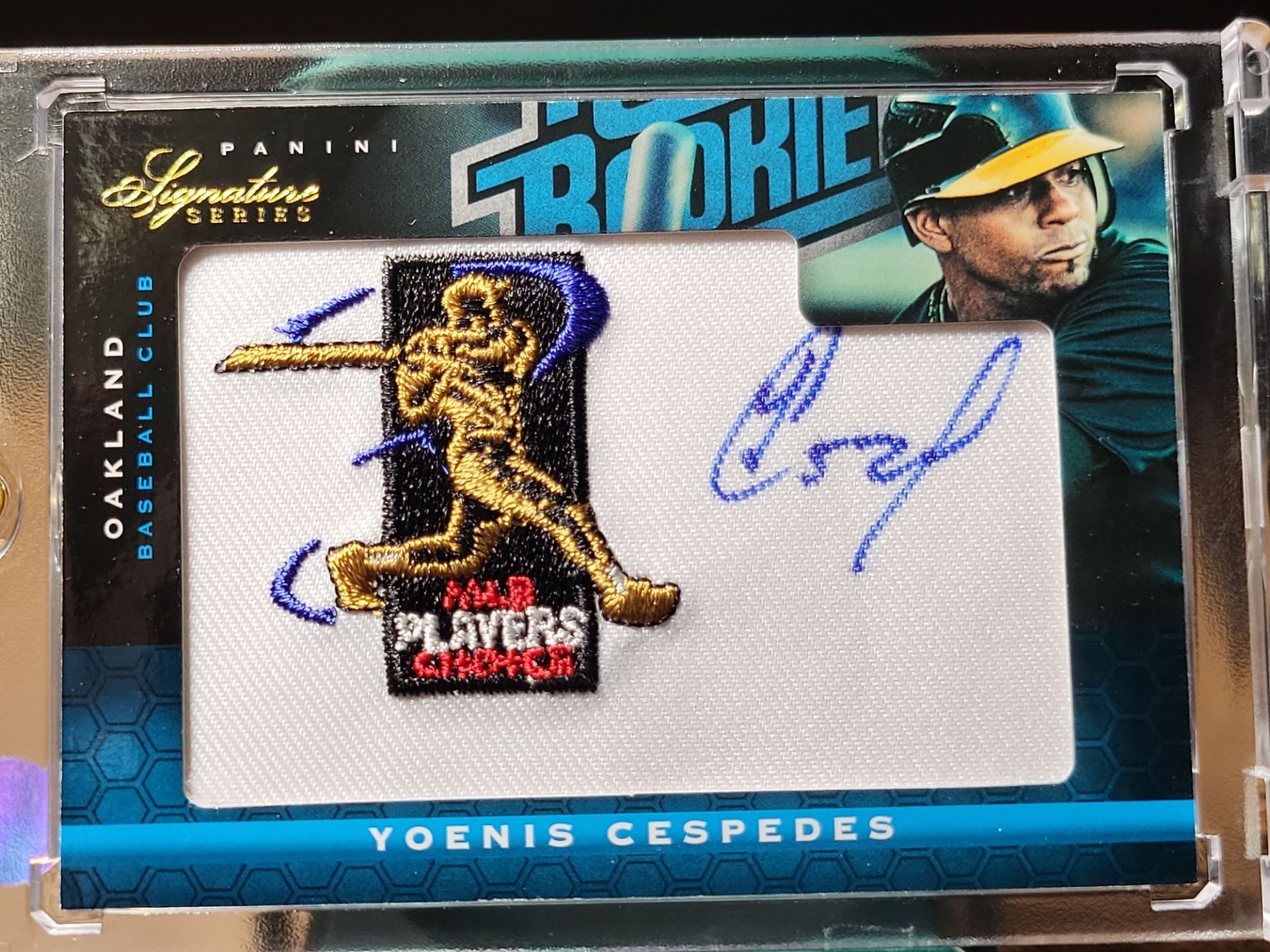 2012 Panini Signature Patch Yoenis Cespedes Oakland