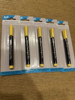New 5 pack Jot Counterfeit Money Detector Pen Marker Fake Dollar Bill Currency