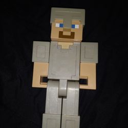 Minecraft Steve Iron Armor Figure Large