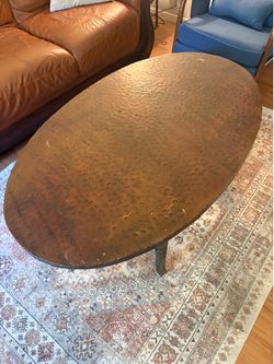 Copper coffee table