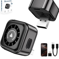 Brand New Wireless CarPlay Adapter – Plug & Play, Bluetooth 5.4, iPhone Compatible