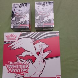 1 White Flare  ETB  2 White Flare  Bundles