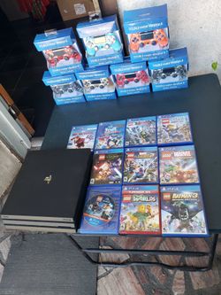 2020 Playstation 4 Pro 1TB & 1 Sealed Control that still cost $70! At store sealed. $190!  $20! Per PS4 Game.  3 for $50 & $100! For 7. $35! Extra con