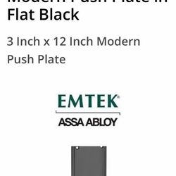 Emtek door push plates
